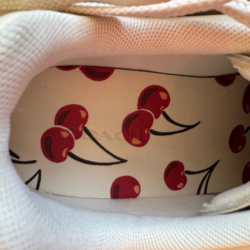 Coach High Line Sneaker With Cherry Print 9.5 B European size 40 - Picture 5 of 14
